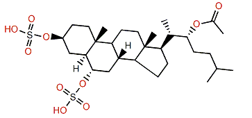 (22R)-5a-Cholestane-3b,6a,22-triol 3,6-disulfate acetate